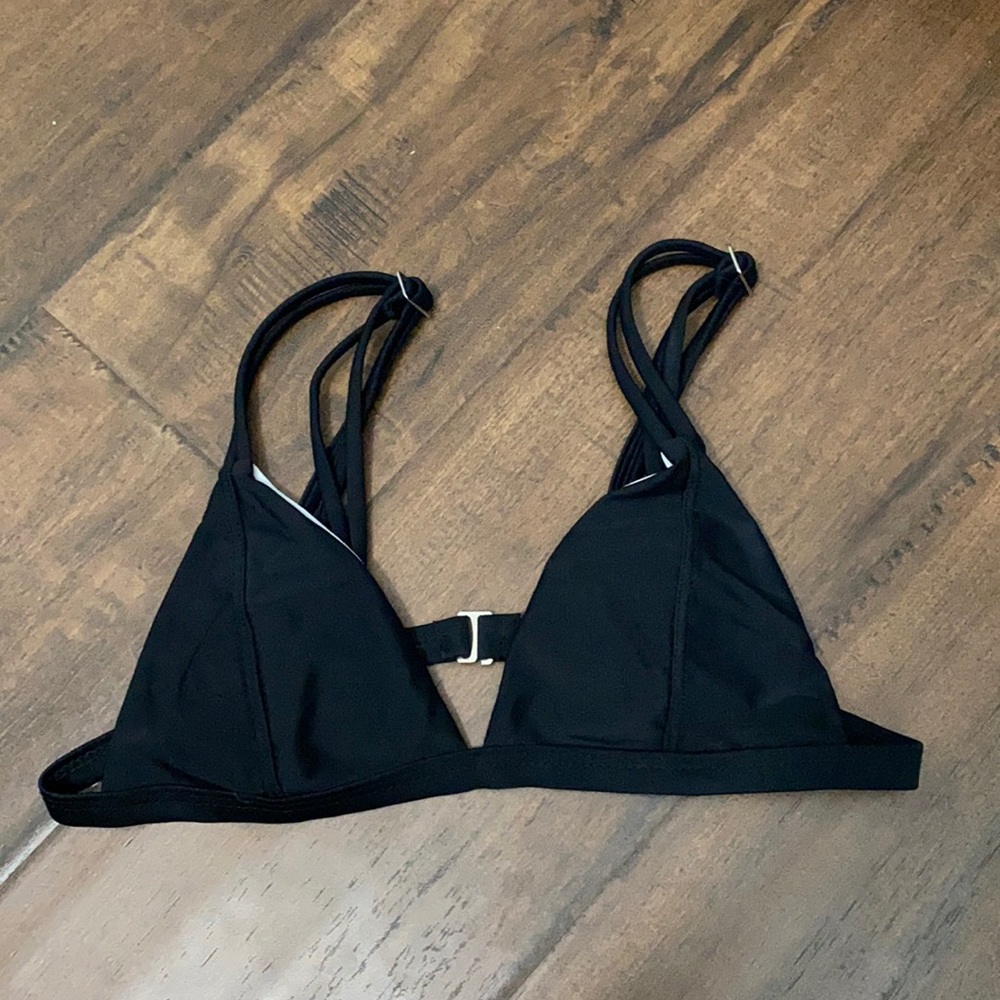 Black bathing suit top